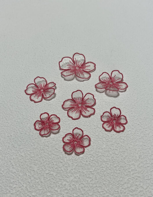 YYマルシェ❤︎Tulle Flowerチュールフラワーの体験へ - ミシン刺繍