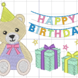 マニュアルパンチ②、ただいま制作中｜くまちゃん刺繍データをチラ見せ