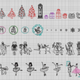 くるみ割り人形の刺繍データ制作しました。