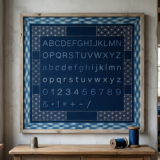 小さな小さな刺繍フォントデータ♪と生徒様の作品紹介💖