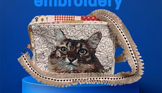 フォト刺繍を使って❣️
