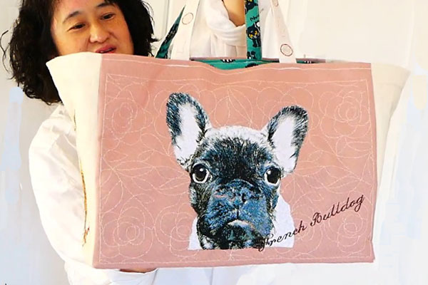 フォト刺繍講座 犬・猫編 オンライン動画講座