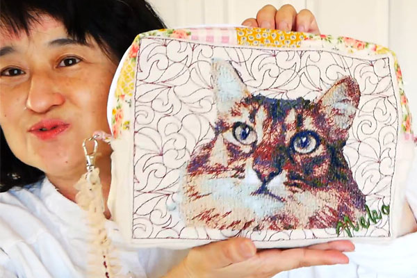フォト刺繍講座の作品紹介