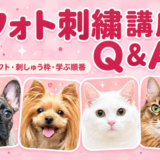 フォト刺繍講座Q＆A｜刺しゅうPRO10でも受講できる？ソフト・刺しゅう枠・学ぶ順番について