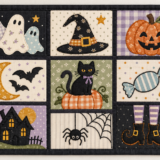 AIで考えた♪ミシン刺しゅうのハロウィンアップリケ・タペストリー